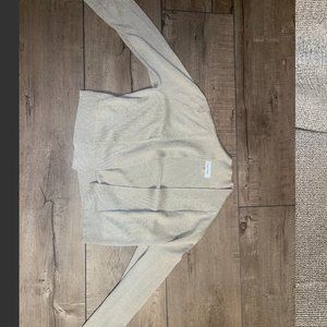 Calvin Klein cropped cardigan/pullover gold sparkle
